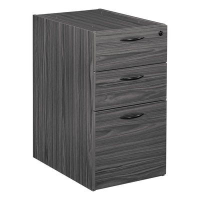Office Star Napa Box/Box/File Pedestal - Office File Pedestal in Slate Grey