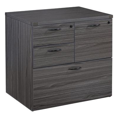 Office Star Napa MultiFile Ped 31”x23”x29” - Office Storage Unit in Slate Grey