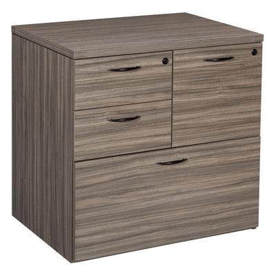 Office Star Napa MultiFile Ped 31”x23”x29” - Office Storage Unit in Urban Walnut