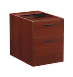 Office Star Napa Box/File Hanging Pedestal, 18"D - Hanging File Pedestal in Mahogany