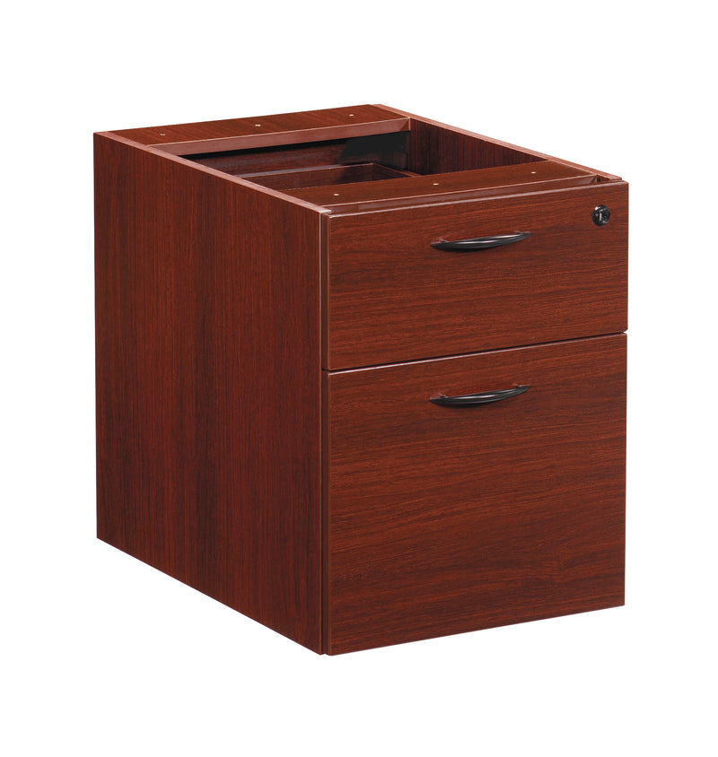 Office Star Napa Box/File Hanging Pedestal, 18"D - Hanging File Pedestal in Mahogany