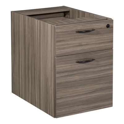 Office Star Napa Box/File Hanging Pedestal, 18"D - Hanging File Pedestal in Urban Walnut