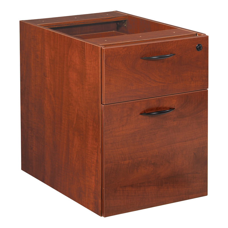 Office Star Napa Box/File Hanging Pedestal, 22"D - Hanging File Pedestal in Cherry