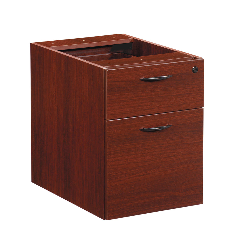 Office Star Napa Box/File Hanging Pedestal, 22"D - Hanging File Pedestal in Mahogany