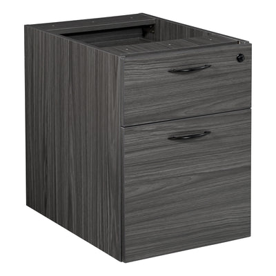 Office Star Napa Box/File Hanging Pedestal, 22"D - Hanging File Pedestal in Slate Grey