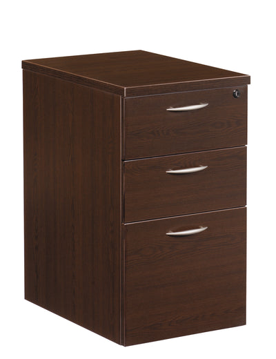 Office Star Napa Mobile Bbf Ped 14"X22"X27" - Office Desk in Espresso