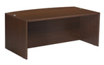 Office Star Napa Bow Top Desk Shell 72X39 - Desk Shell in Espresso