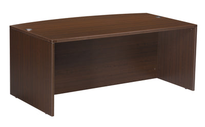Office Star Napa Bow Top Desk Shell 72X39 - Desk Shell in Espresso