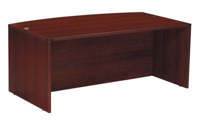 Office Star Napa Bow Top Desk Shell 72X39 - Desk Shell in Mahogany