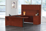 Office Star Napa U with Right Corner Bullet 71X101 - Office Desk in Cherry