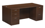 Office Star Napa Double Pedestal Desk 71"X35" - Office File Pedestal in Espresso
