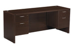 Office Star Napa Double Pedestal Desk 66"X30" - Office File Pedestal in Espresso