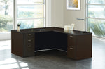 Office Star Napa L Shape 66"X78" - Office Desk in Espresso
