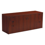 Office Star Storage Credenza 72" x 22" x 29" 2/CTN - Office Credenza in Mahogany