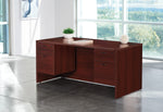 Office Star Napa Double Pedestal Desk 71"X35" - Office File Pedestal in Mahogany