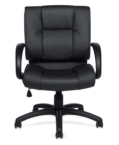 Mid Back Conference Chair with Luxhide Upholstery and Tilter Mechanism