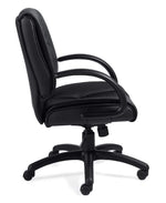 Mid Back Conference Chair with Luxhide Upholstery and Tilter Mechanism