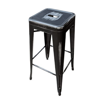 Black Metal 30in Barstool