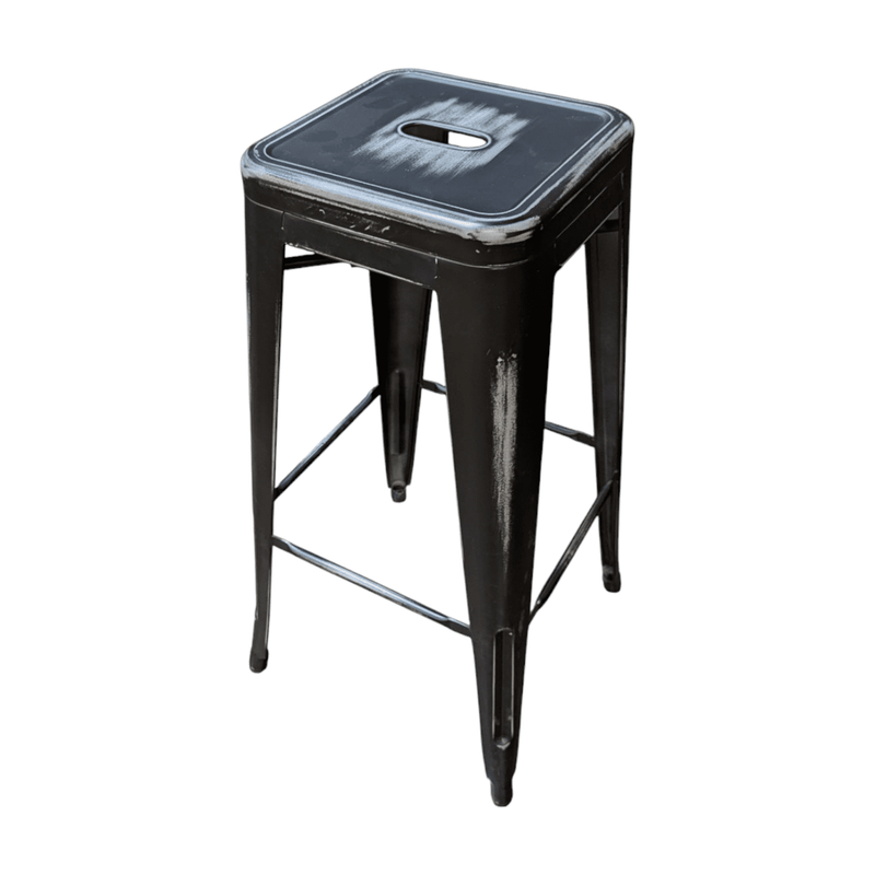 Black Metal 30in Barstool