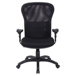 BLACK MESH HIGH BACK CHAIR WITH 2 TO 1 SYNCHRO TILT CONTROL