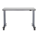 Office Star HT Adjustable TBLE 2/CTNS GRY TOP/TITANIUM BASE 48X24 KD - Office Table in Grey/Titanium