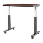 Office Star HT Adjustable TBLE 2/CTNS MAH TOP/BLK BASE 48X24 KD - Office Table in Mahogany/Black