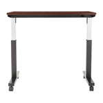 Office Star HT Adjustable TBLE 2/CTNS MAH TOP/BLK BASE 48X24 KD - Office Table in Mahogany/Black