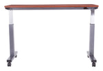 Office Star Adjustable TBL 2/CTNS CHY TOP/TITANIUM BASE 60X24 KD - Office Table in Cherry/Titanium