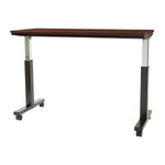 Office Star Adjustable TBL 2/CTNS MAH TOP/BLK BASE 60X24 KD - Office Table in Mahogany/Black