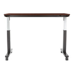 Office Star Adjustable TBL 2/CTNS MAH TOP/BLK BASE 60X24 KD - Office Table in Mahogany/Black