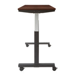 Office Star Adjustable TBL 2/CTNS MAH TOP/BLK BASE 60X24 KD - Office Table in Mahogany/Black