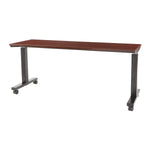 Office Star Adjustable TBL 2/CTNS MAH TOP/BLK BASE 72X24 KD - Office Table in Mahogany/Black