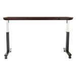 Office Star Adjustable TBL 2/CTNS MAH TOP/BLK BASE 72X24 KD - Office Table in Mahogany/Black