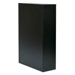 OSP Prado 48" 3-Shelf BookCase - 3-Shelf Office Bookcase in Black
