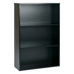 OSP Prado 48" 3-Shelf BookCase - 3-Shelf Office Bookcase in Black