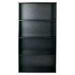 OSP Prado 60" 4-Shelf Bookcase - 4-Shelf Office Bookcase in Black
