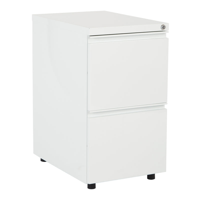 Office Star 22" Closed Top Mobil Pedestal - Office File Pedestal in White