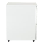 Office Star 22" Closed Top Mobil Pedestal - Office File Pedestal in White