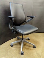used Steelcase Gesture Chair Black Leather
