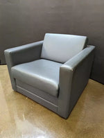 Used Steelcase Coalesse Grey Leather Club Chair
