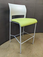 used Steelcase Barstools – Lime Green/grey