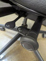 Steelcase Leap V2 - Black Leather Seat W/ Black Mesh Back