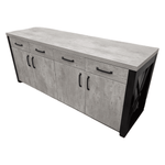 NBF Storage Credenza in Grey Limestone Laminate