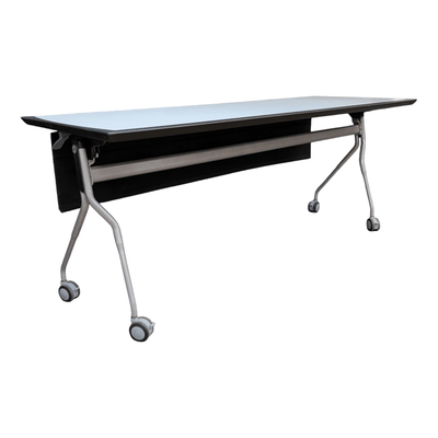 Flip-top Mobile Training Table, Grey