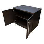 Espresso 2-Door Storage Cabinet 36" x 23.75" x 28.75" - Pre-Owned