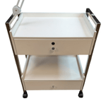 White 2-Drawer Spa Cart