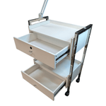 White 2-Drawer Spa Cart