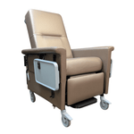 Sequin Bronze Champion Infusion Transport Manual Recliner with Heat & 5" Casters