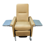 Golden Yellow Leaf Champion Infusion Transport Manual Recliner