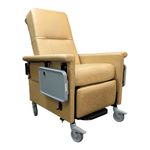 Golden Yellow Leaf Champion Infusion Transport Manual Recliner with 5in Casters & Heat